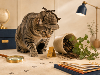 cat detectives card cat detectives card