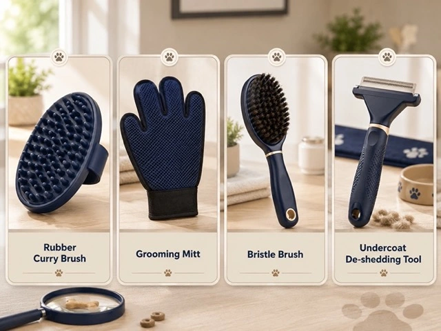 Different grooming tools for short-haired shedding dogs Medium