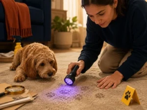  blacklight to find hidden dog urine spots in carpet